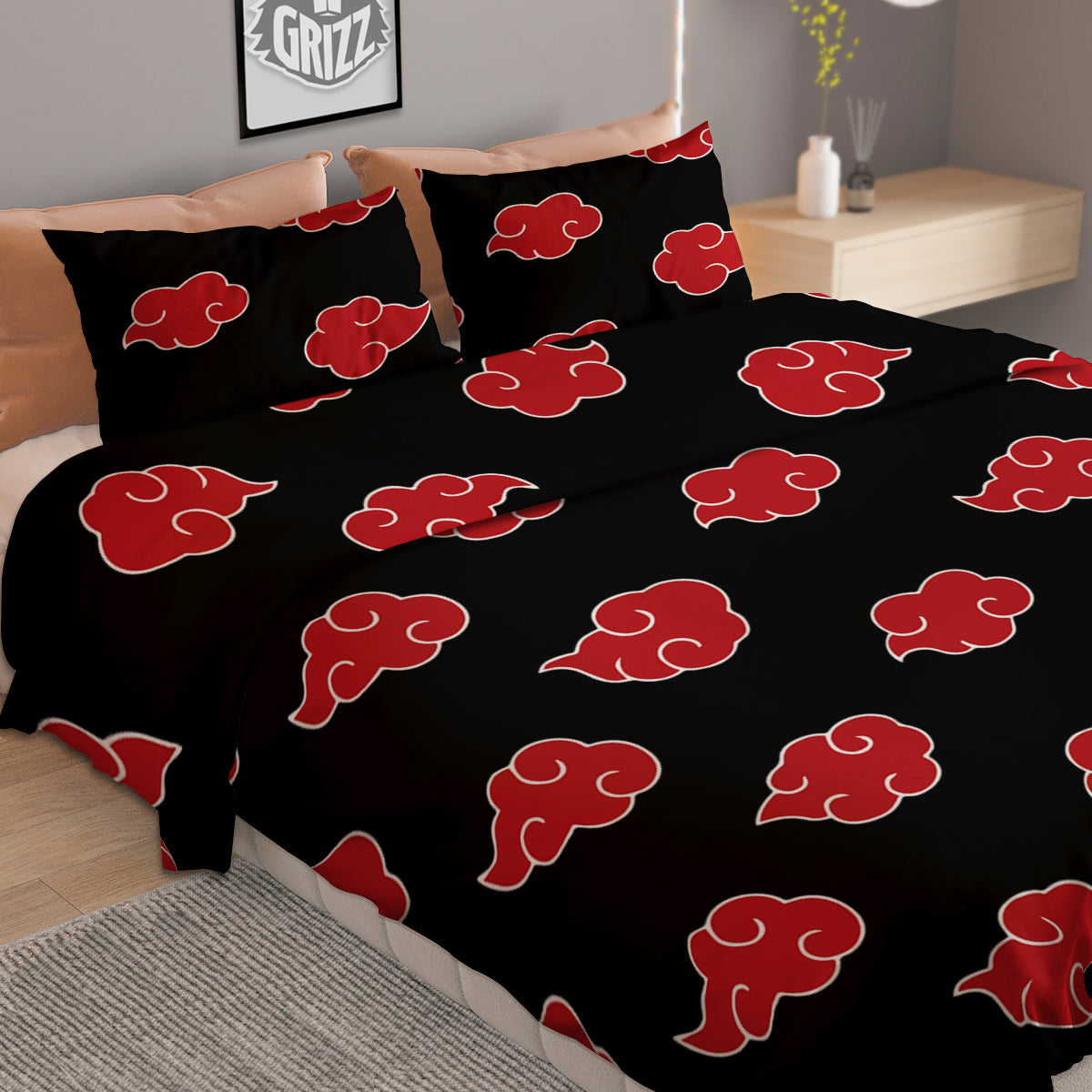 Alien Light Green Print Duvet Cover Bedding Set