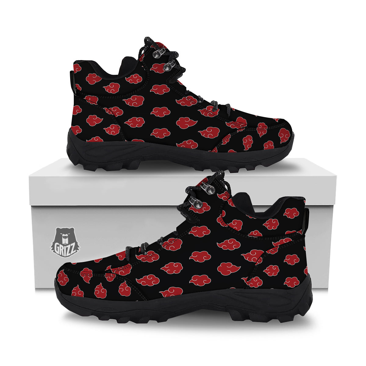 Akatsuki Print Pattern Hiking Shoes-grizzshop