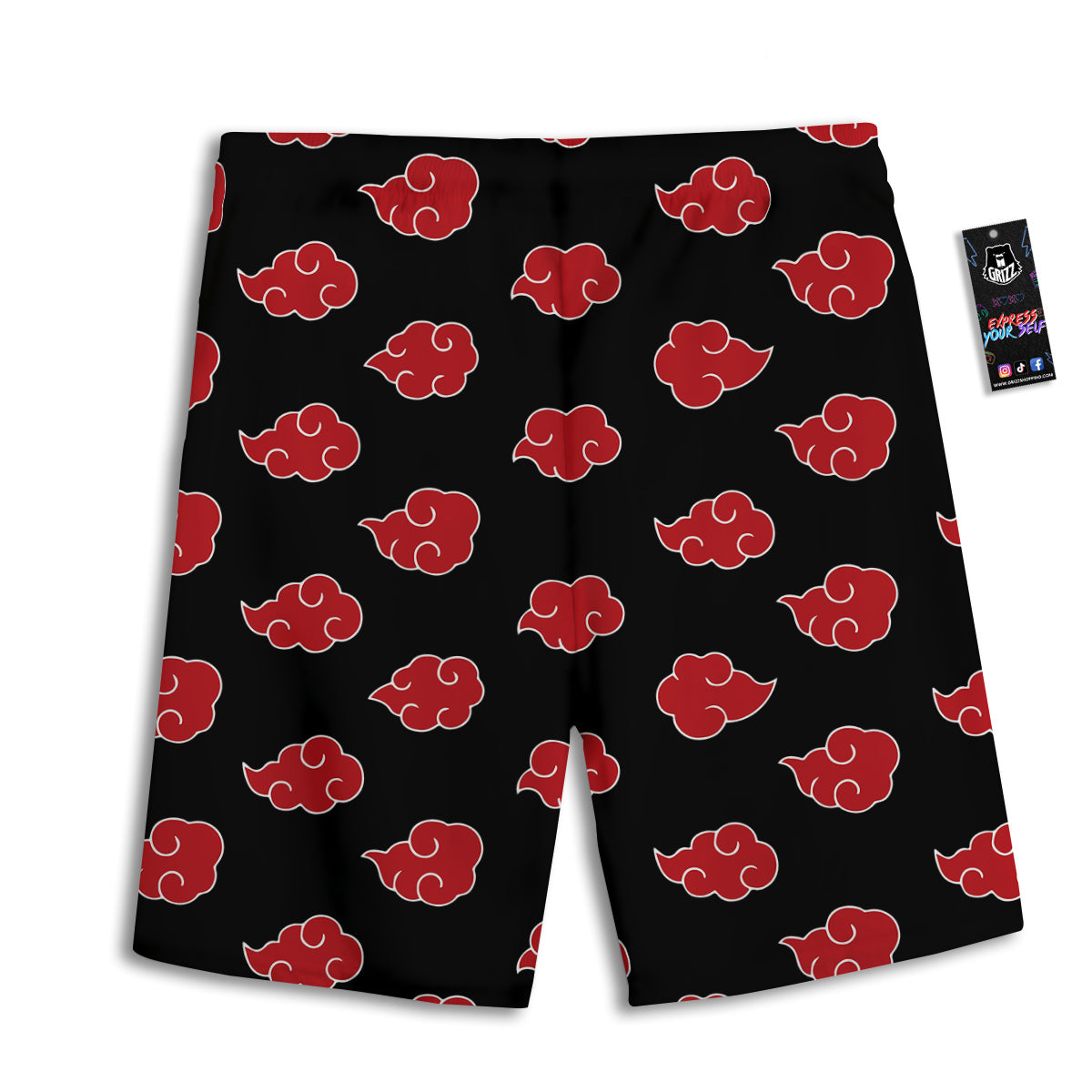 Akatsuki Print Pattern Men's Athletic Shorts