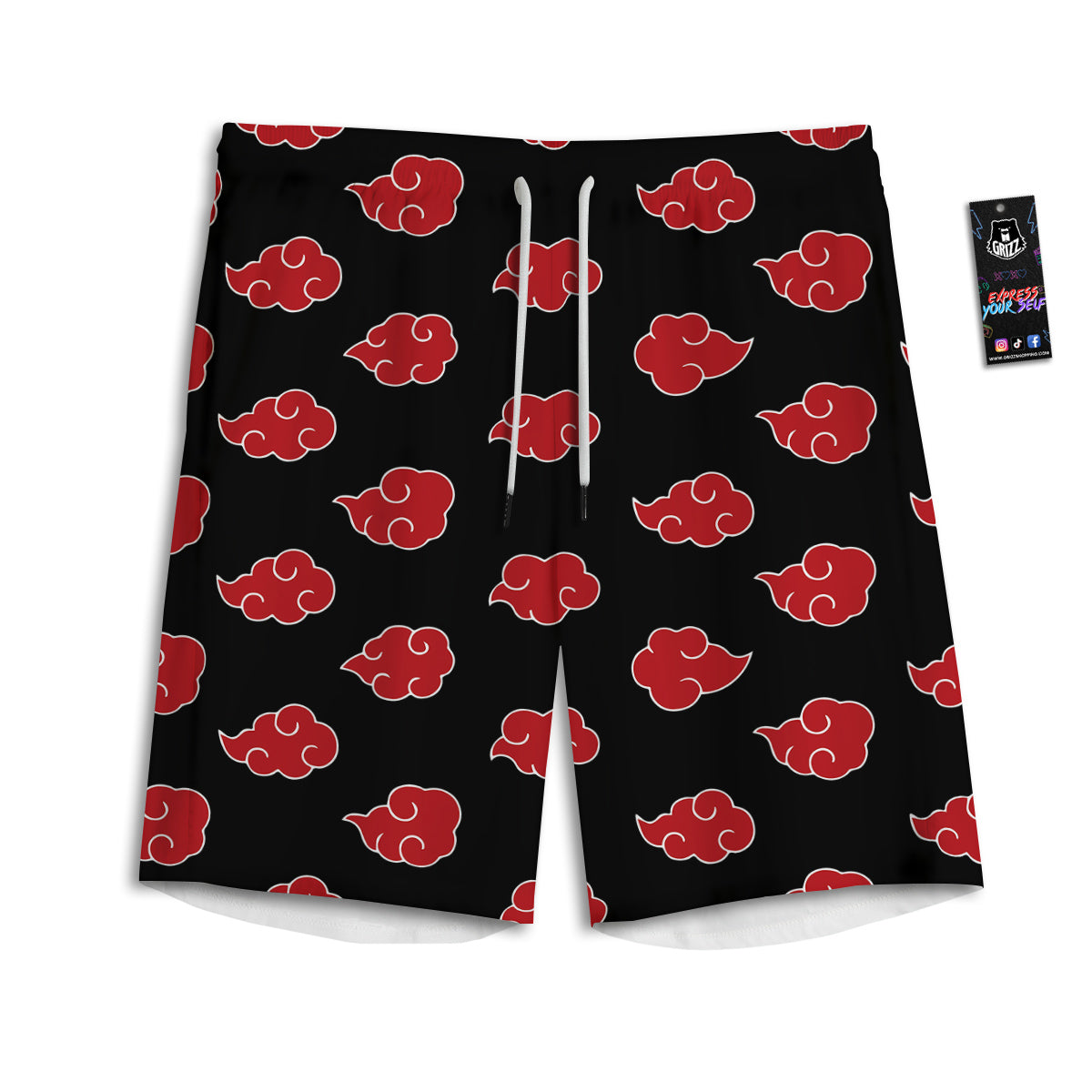 Akatsuki Print Pattern Men's Athletic Shorts