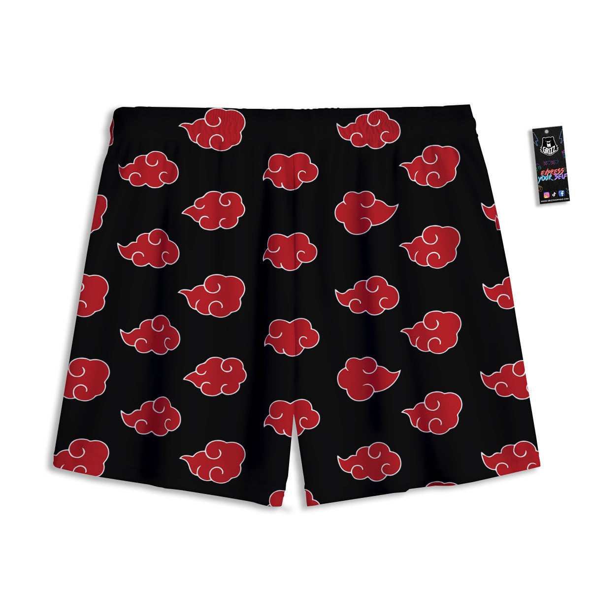 Alien Light Green Print Mesh Shorts