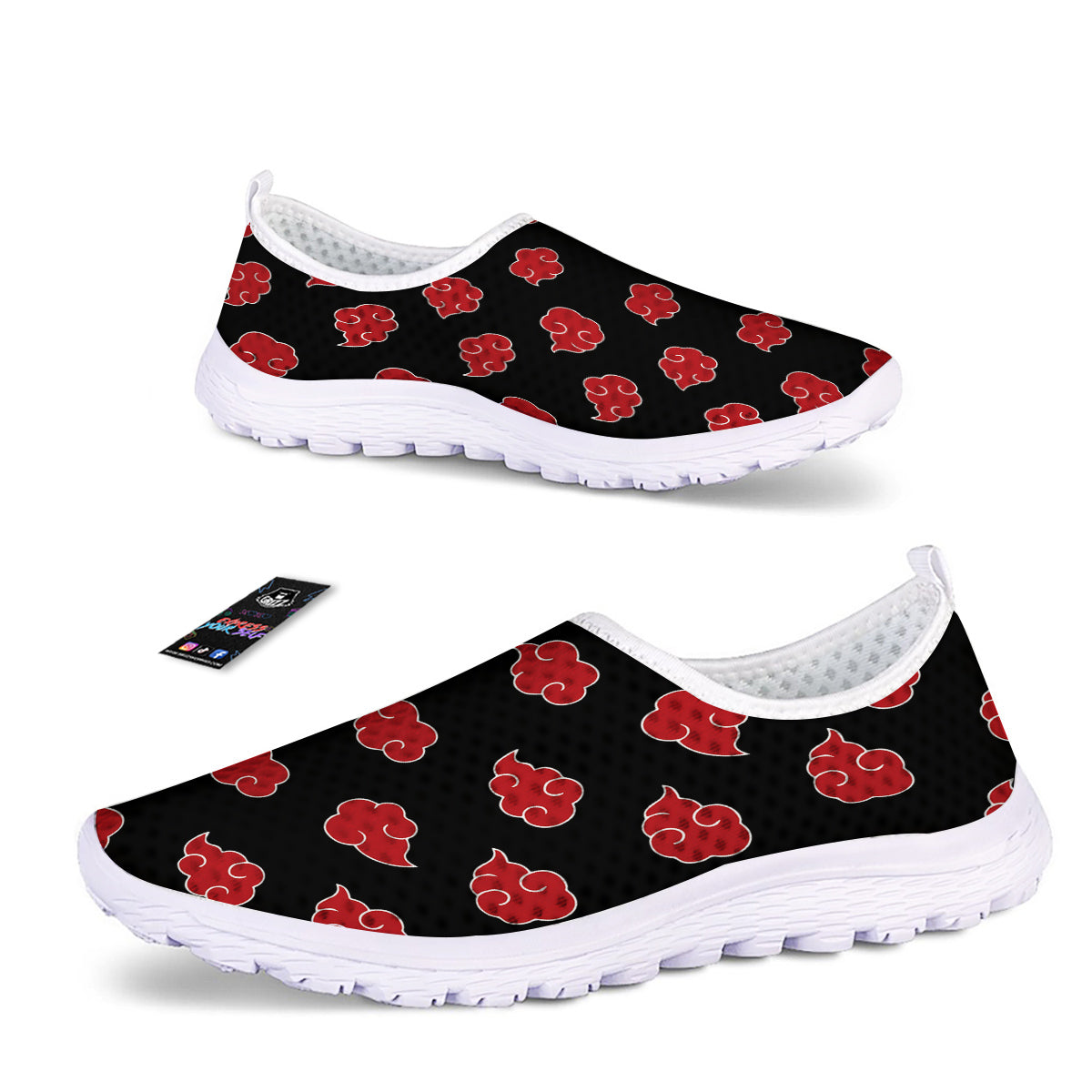 Akatsuki Print Pattern Nurse Shoes-grizzshop