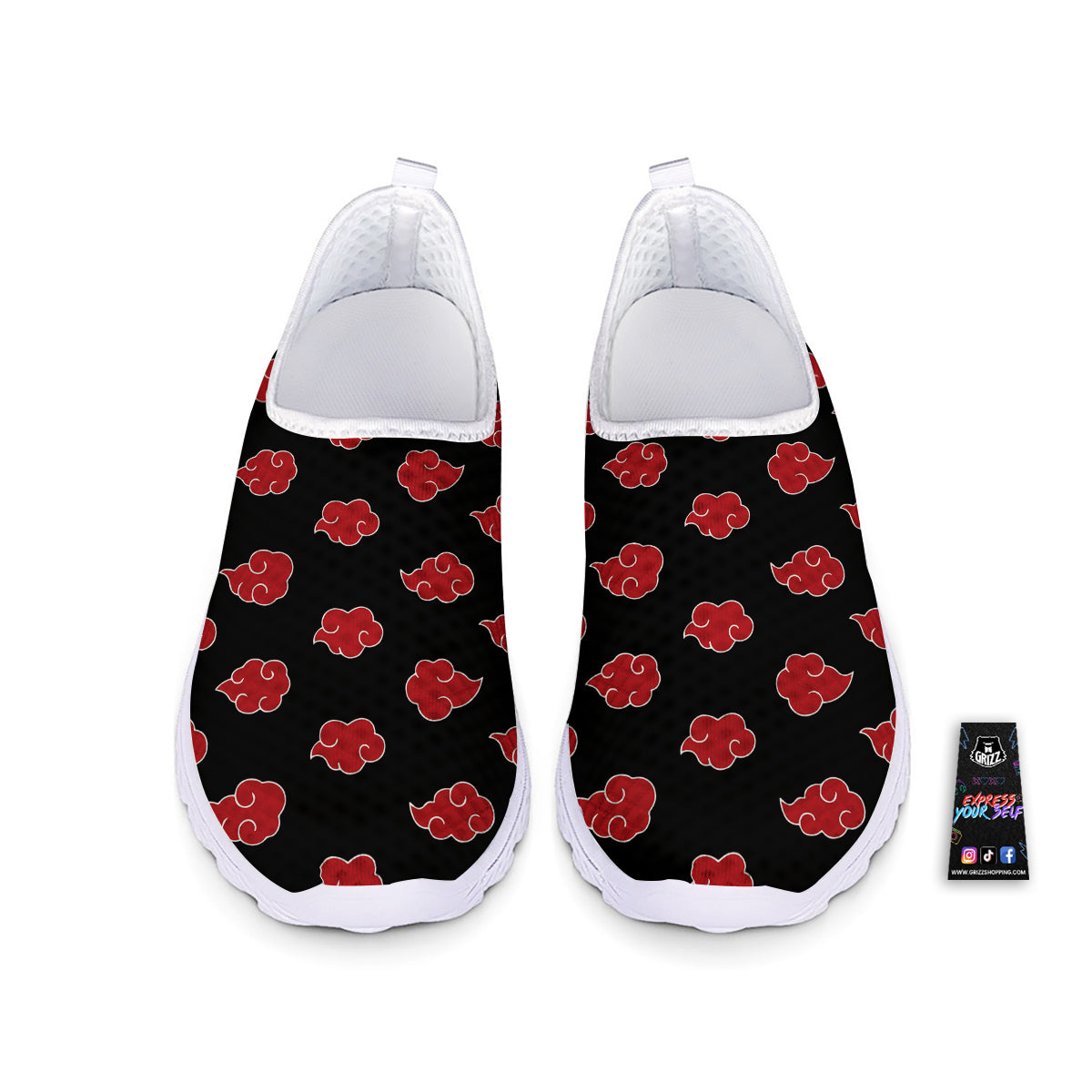 Akatsuki Print Pattern Nurse Shoes-grizzshop