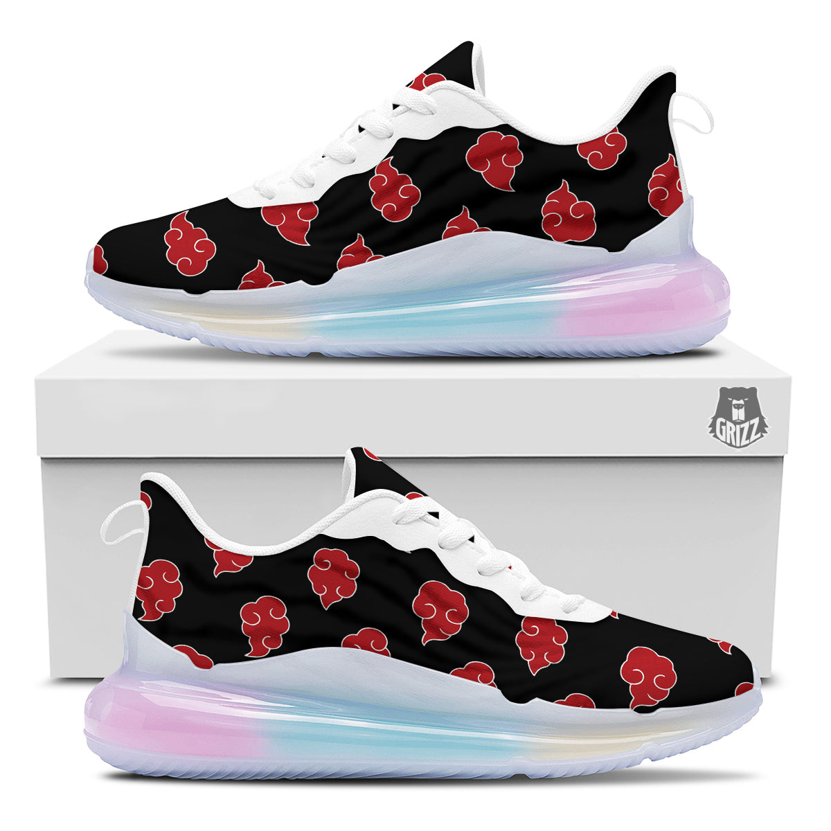 Akatsuki Print Pattern Running Sneakers-grizzshop