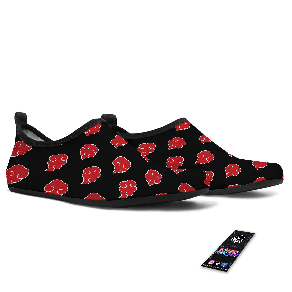 Akatsuki Print Pattern Water Shoes-grizzshop