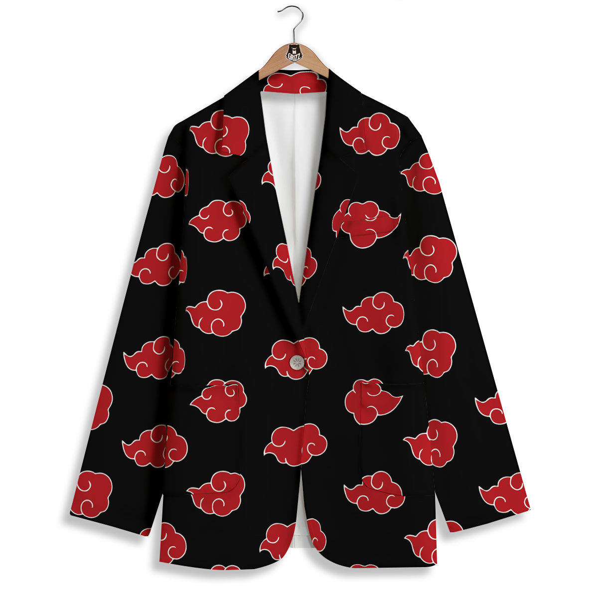 Akatsuki Print Pattern Women's Blazer-grizzshop
