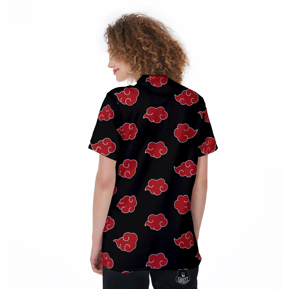 Akatsuki Print Pattern Women's Golf Shirts-grizzshop