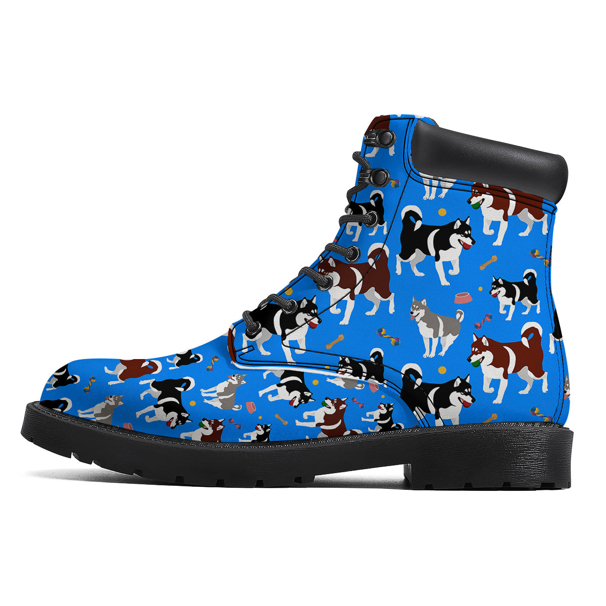 Alaskan Malamute Print Pattern Boots-grizzshop
