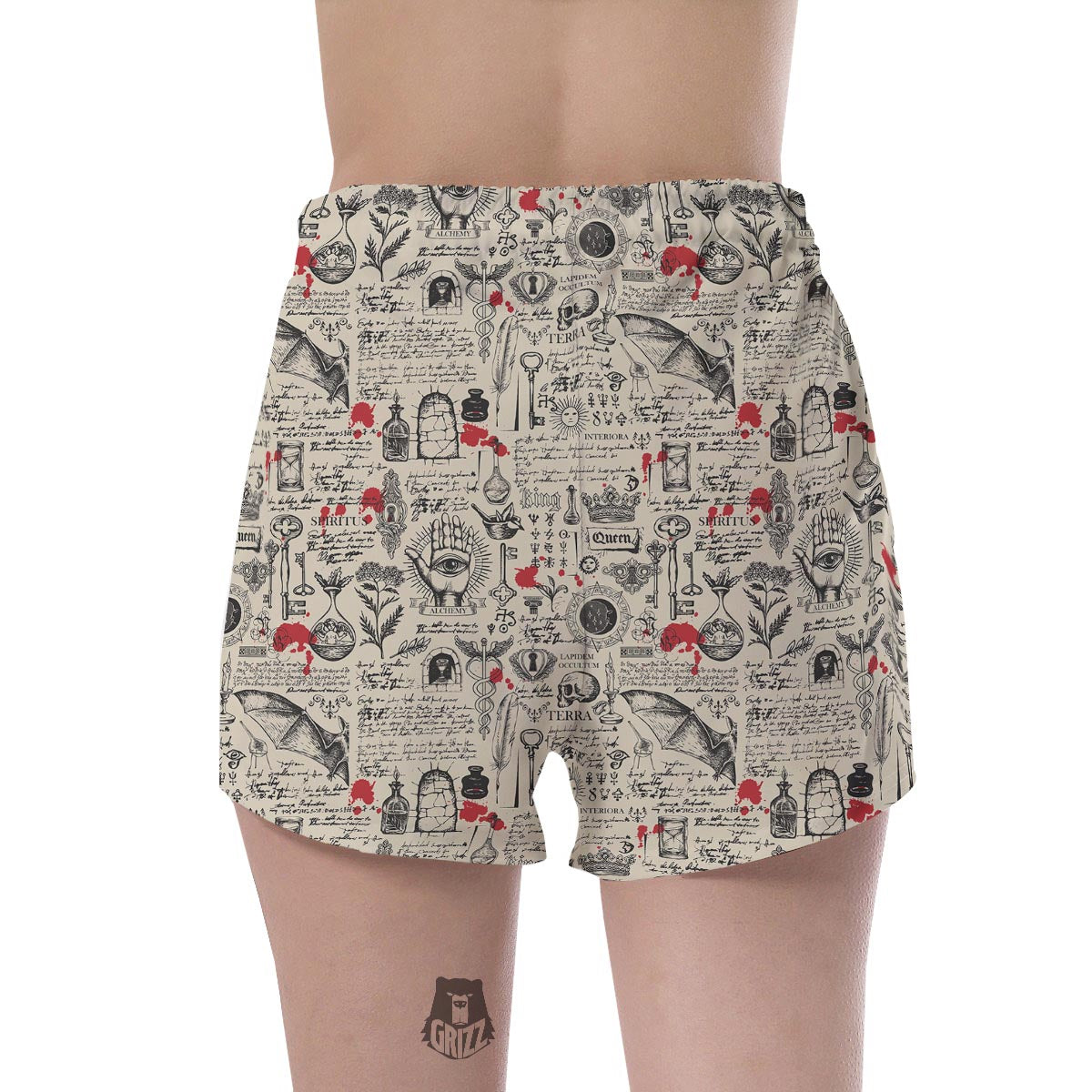 Alchemy Witchcraft Gothic Women's Shorts-grizzshop