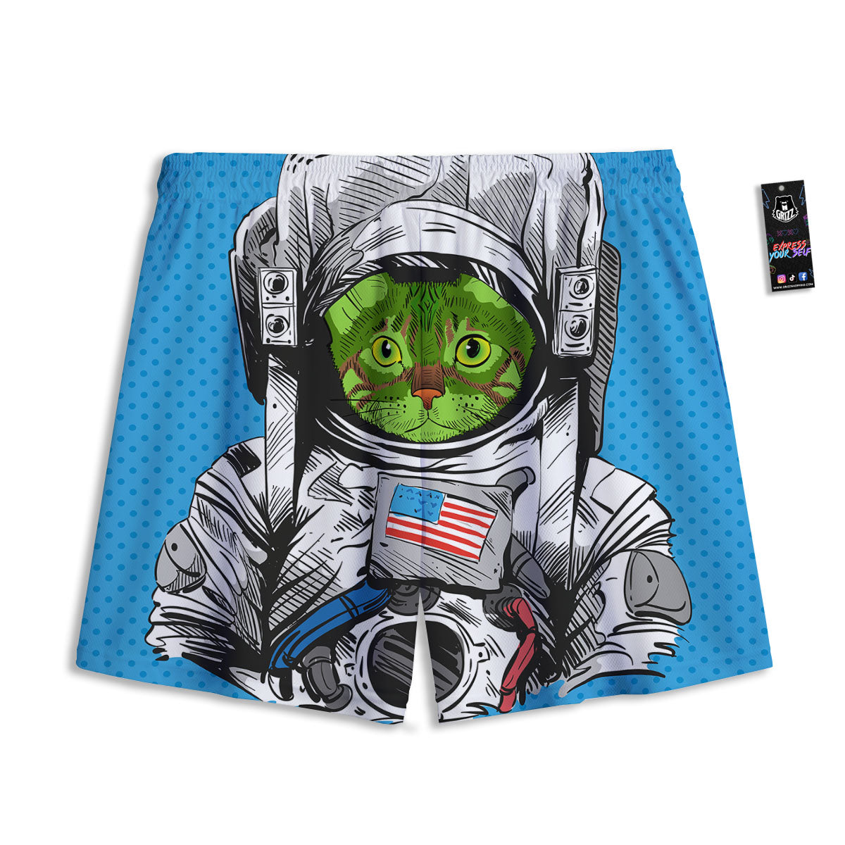 Argyle Black And Grey Print Pattern Mesh Shorts