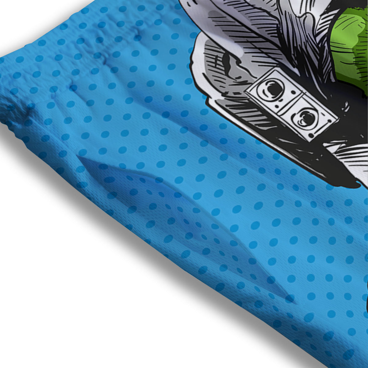 Argyle Black And Grey Print Pattern Mesh Shorts