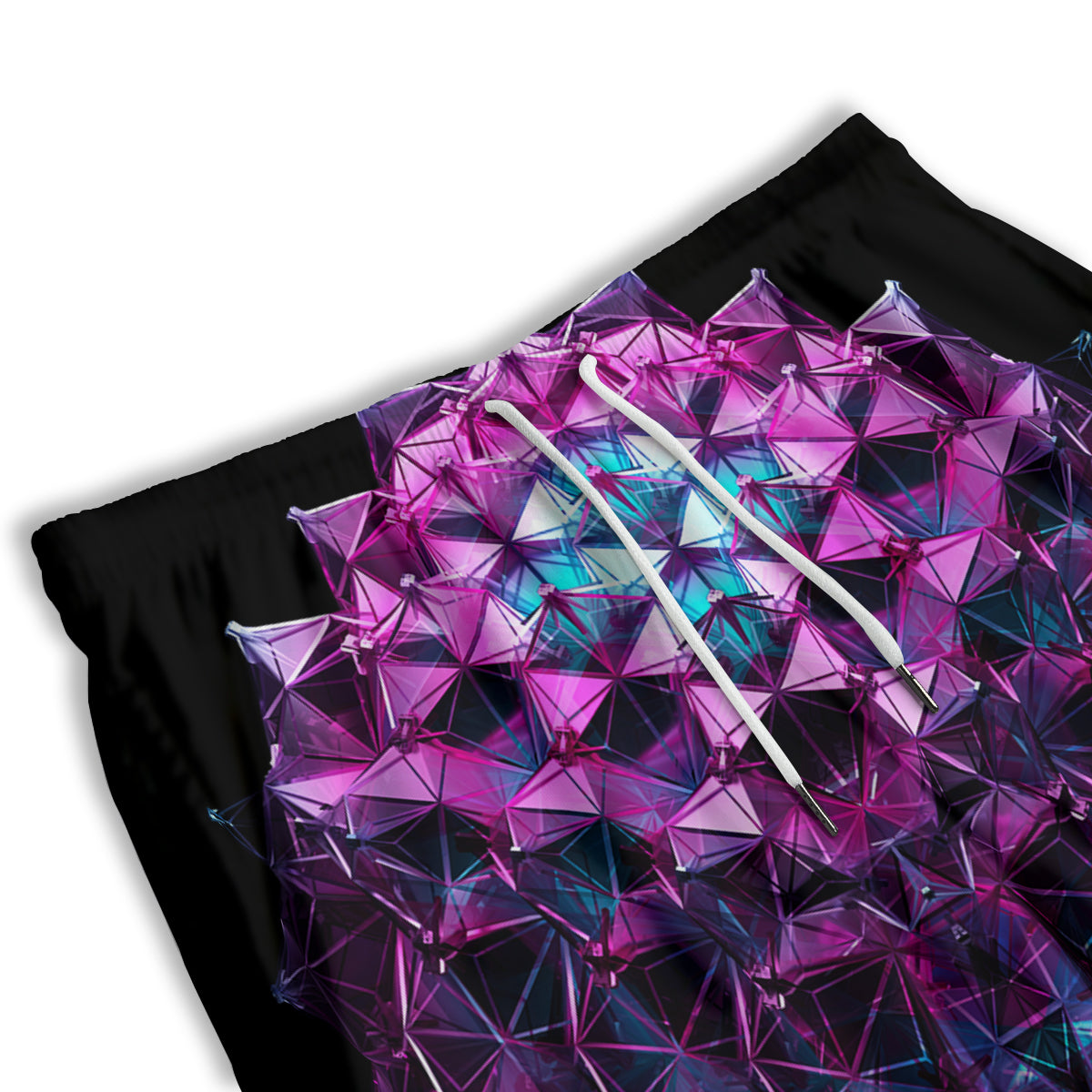 Alien Crystal Diamond Flower Print Men's Athletic Shorts