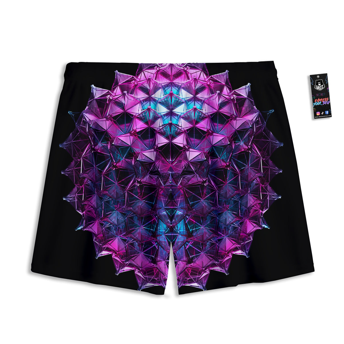 Blood Flowing Red Print Mesh Shorts