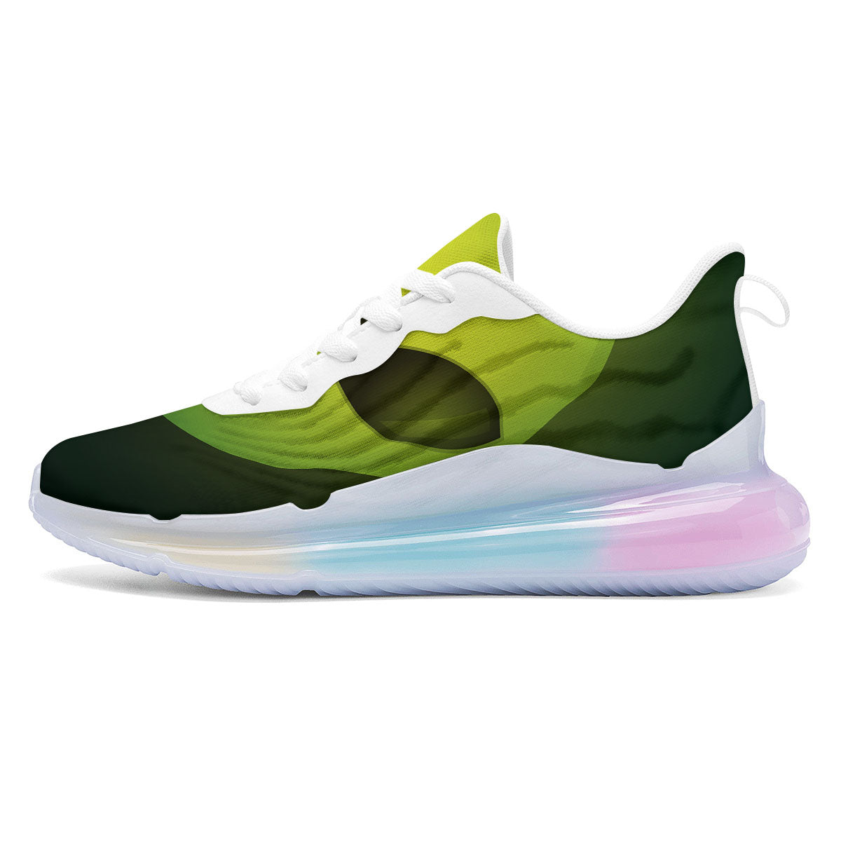 Alien Face Green Print Running Sneakers-grizzshop