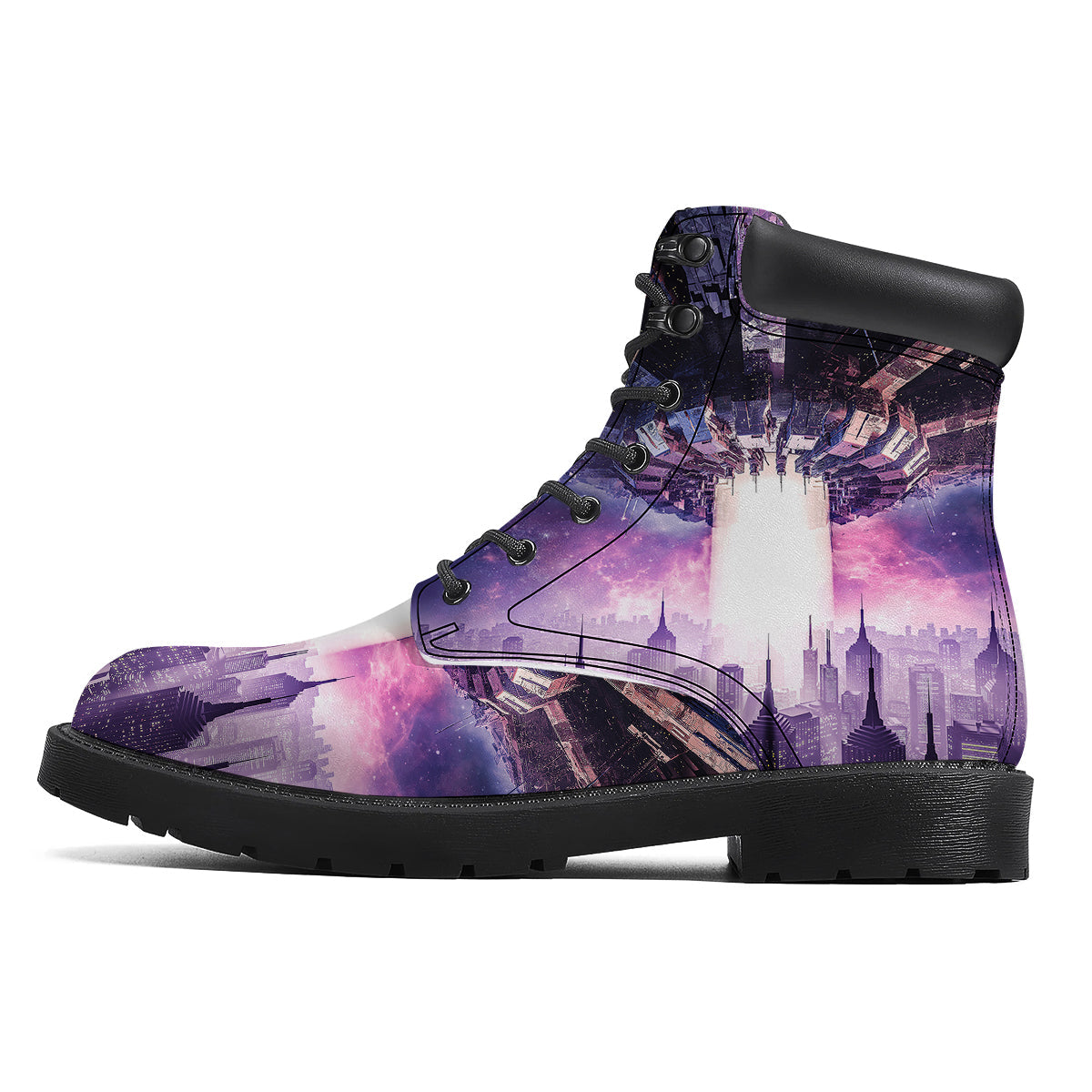 Alien Invasion Print Boots-grizzshop