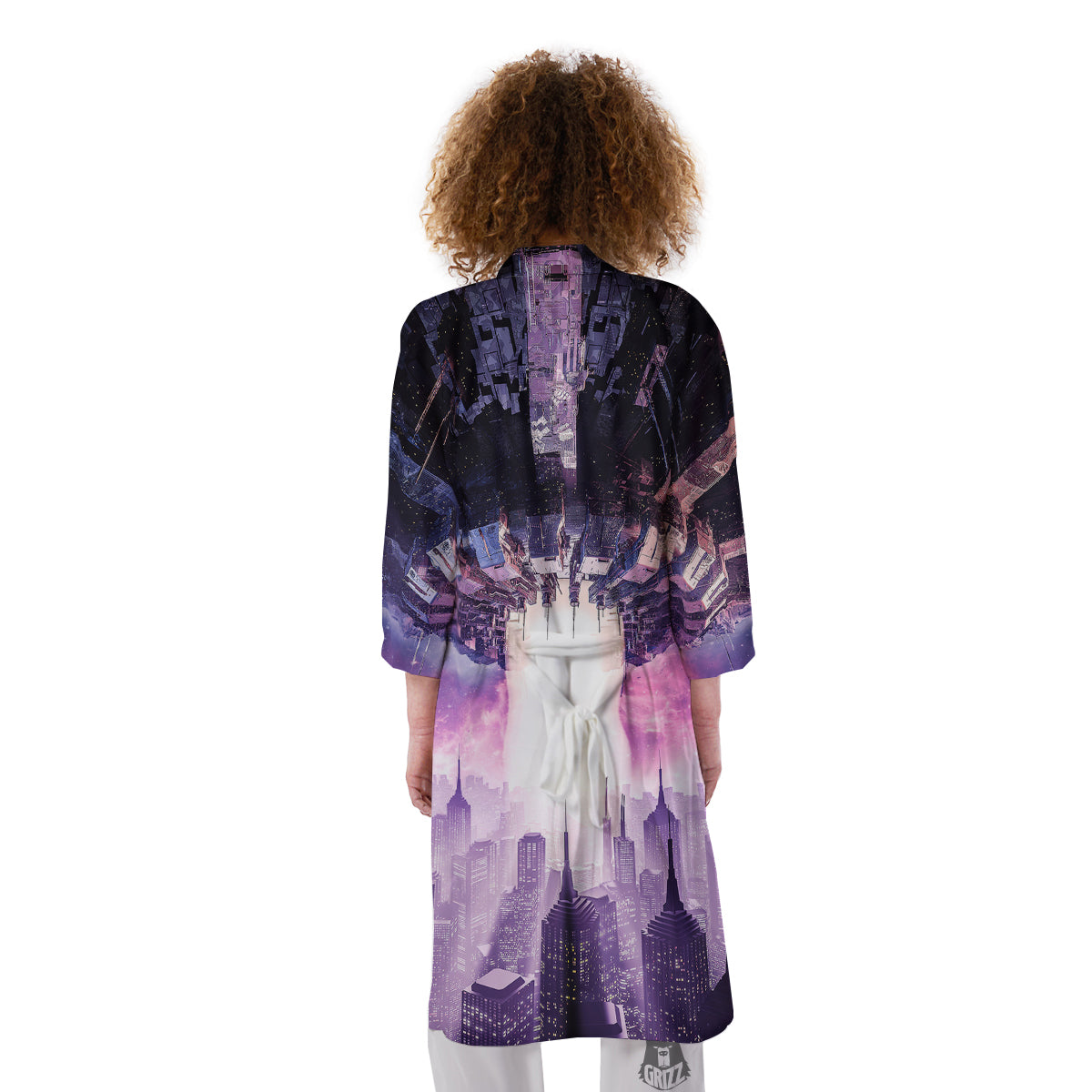 Alien Invasion Print Kimono-grizzshop