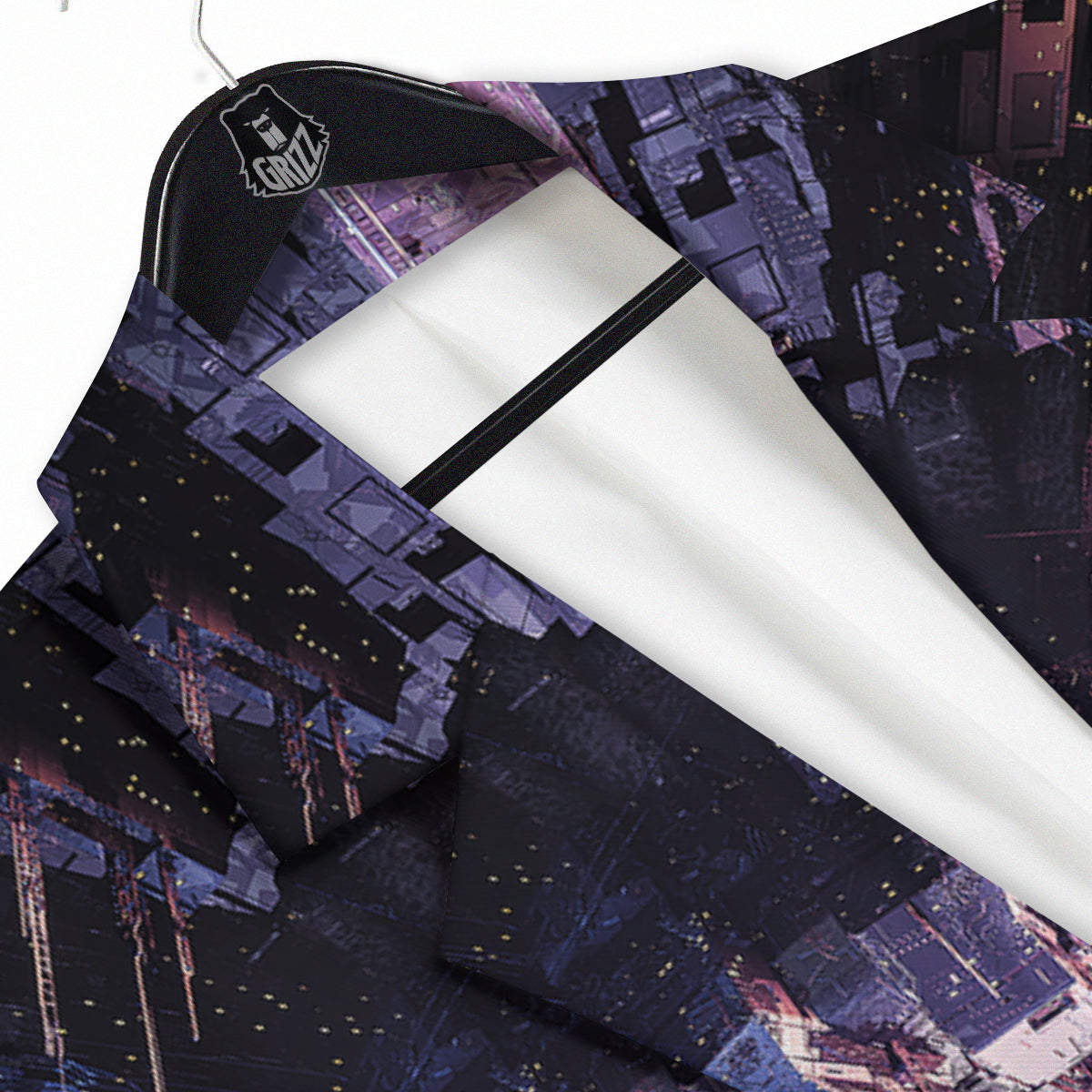 Alien Invasion Print Men's Sport Coat-grizzshop