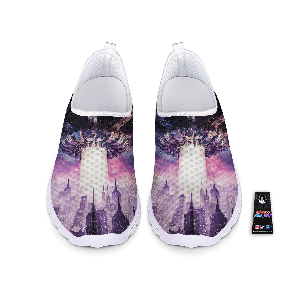 Alien Invasion Print Nurse Shoes-grizzshop