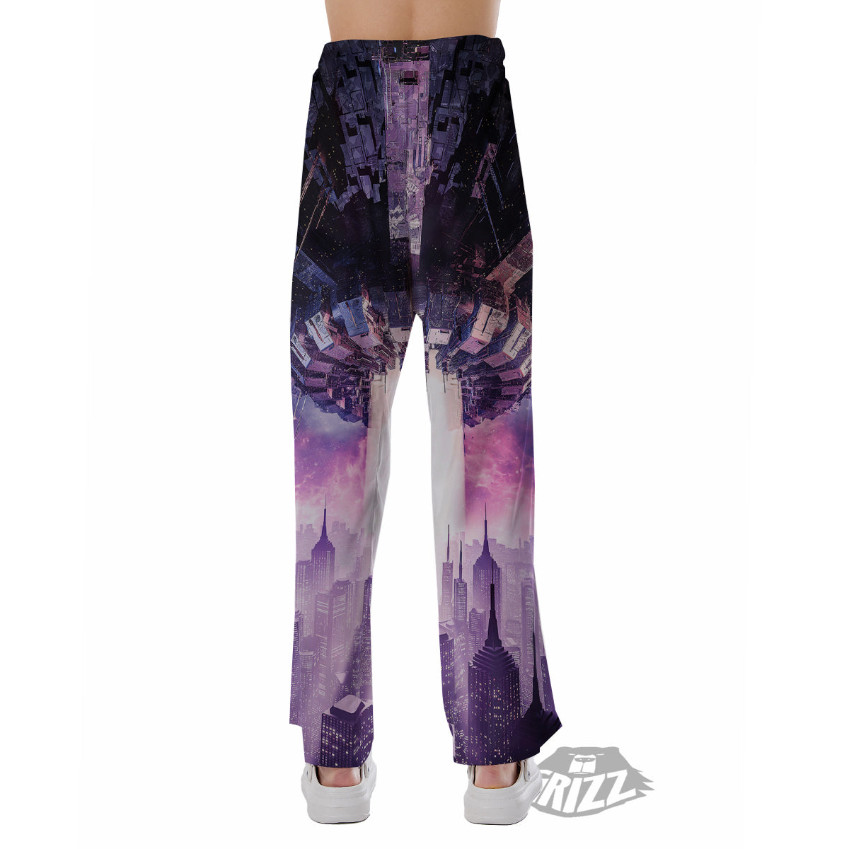 Alien Invasion Print Pajama Pants-grizzshop