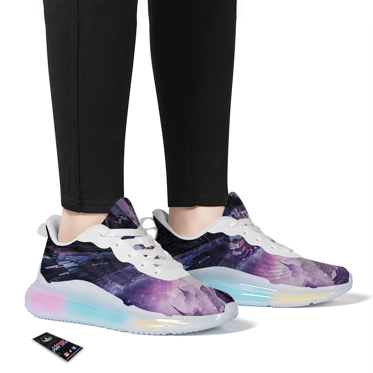 Alien Invasion Print Running Sneakers-grizzshop