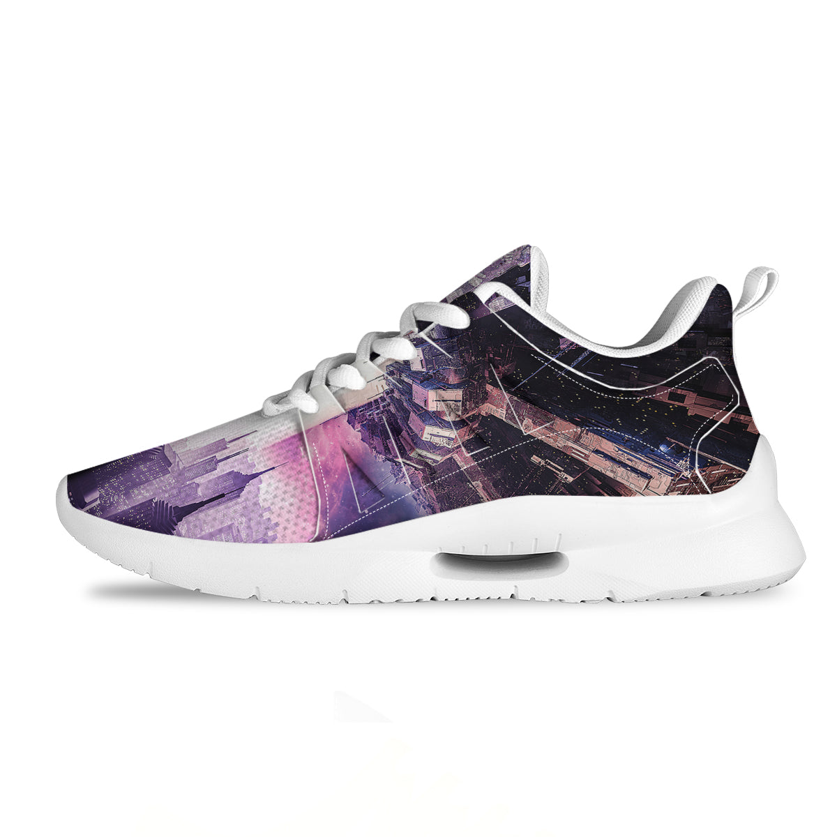 Alien Invasion Print Tennis Shoes-grizzshop