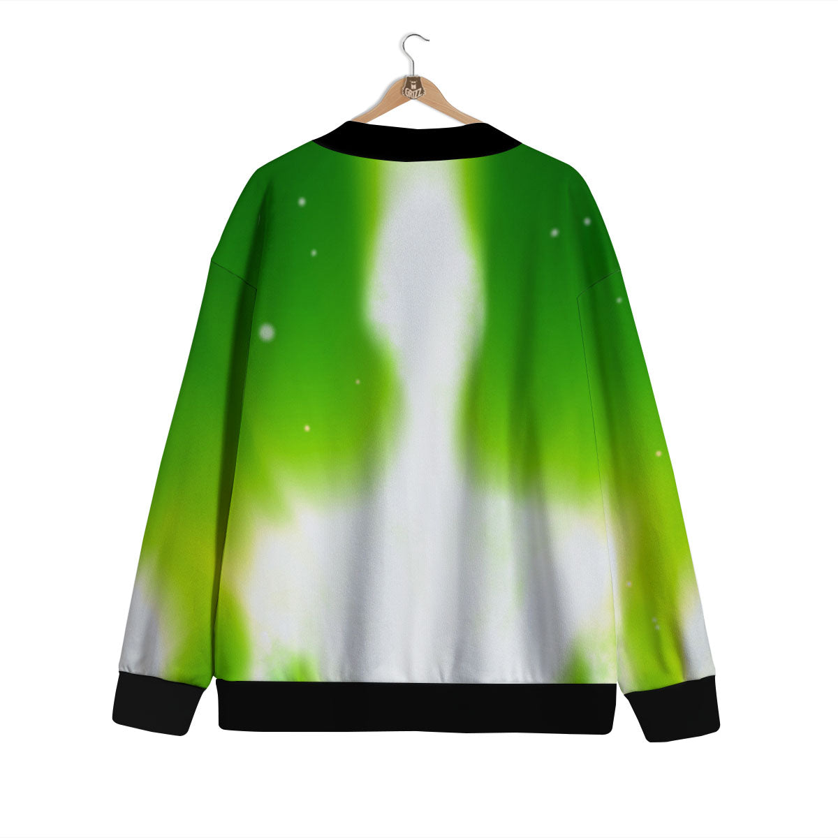 Alien Light Green Print Cardigan-grizzshop