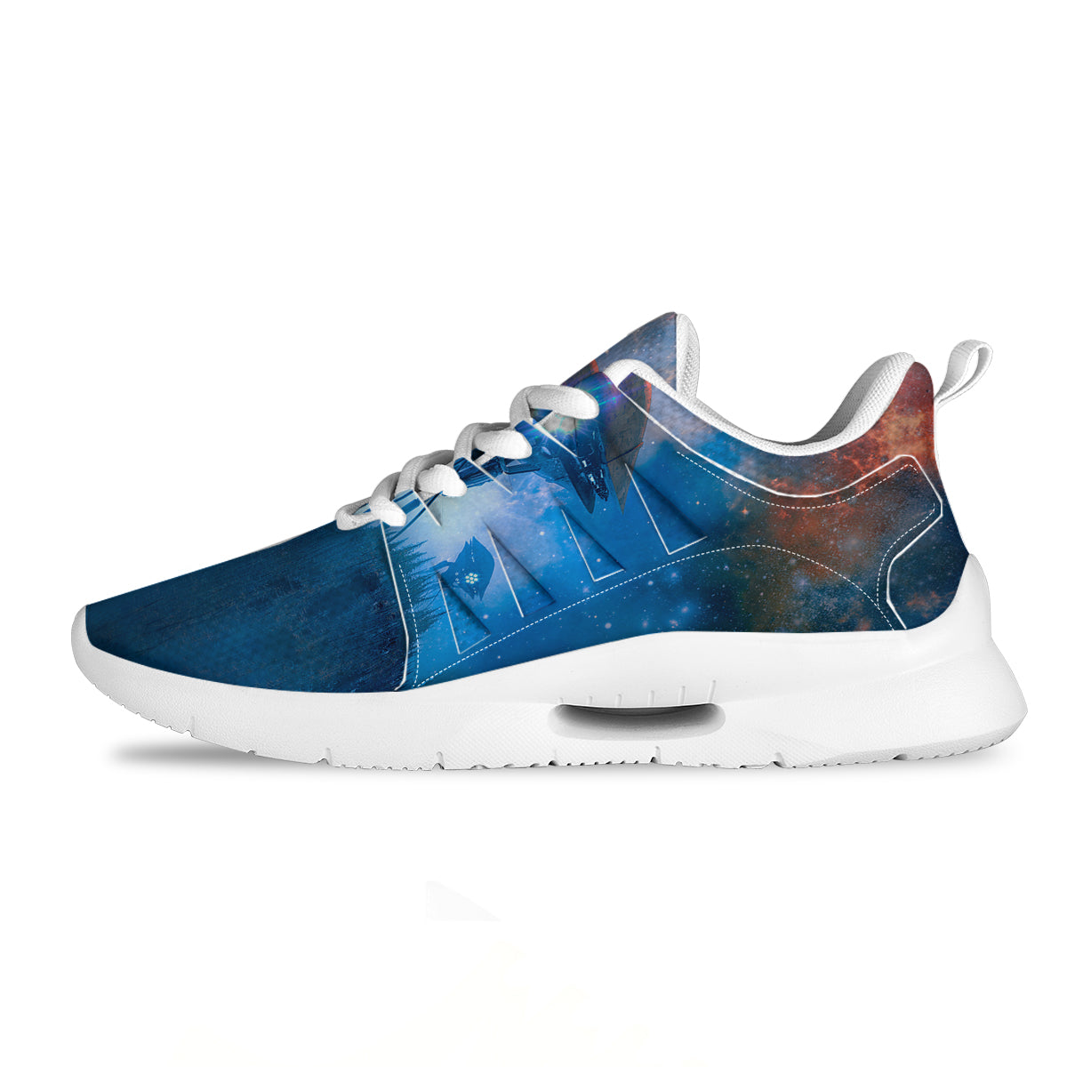 Alien Machines Print Tennis Shoes-grizzshop