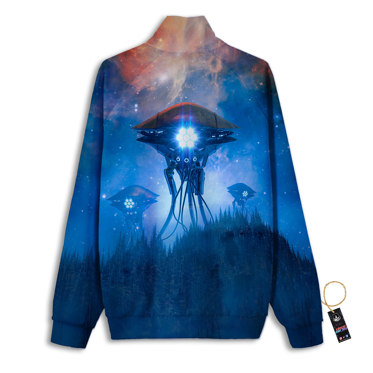 Alien Machines Print Track Jacket-grizzshop