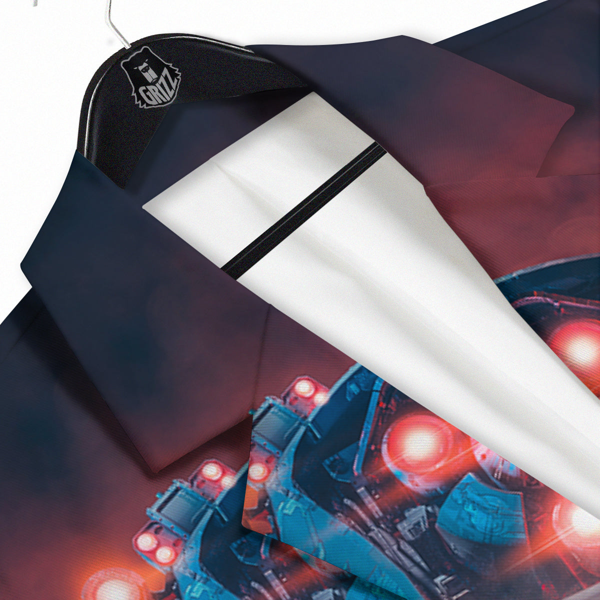 Alien Robot In the battlefield Men's Sport Coat-grizzshop