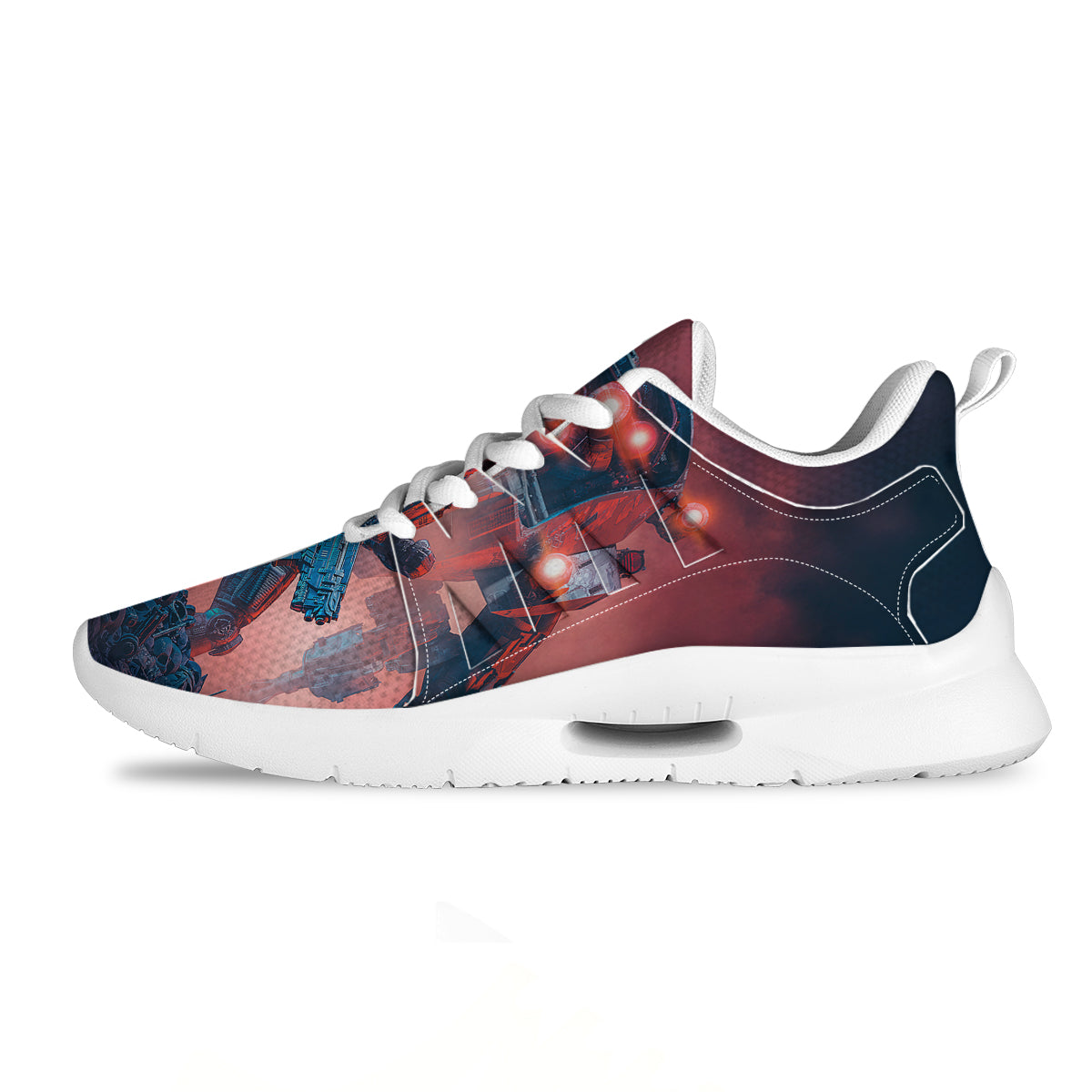 Alien Robot In the battlefield Tennis Shoes-grizzshop