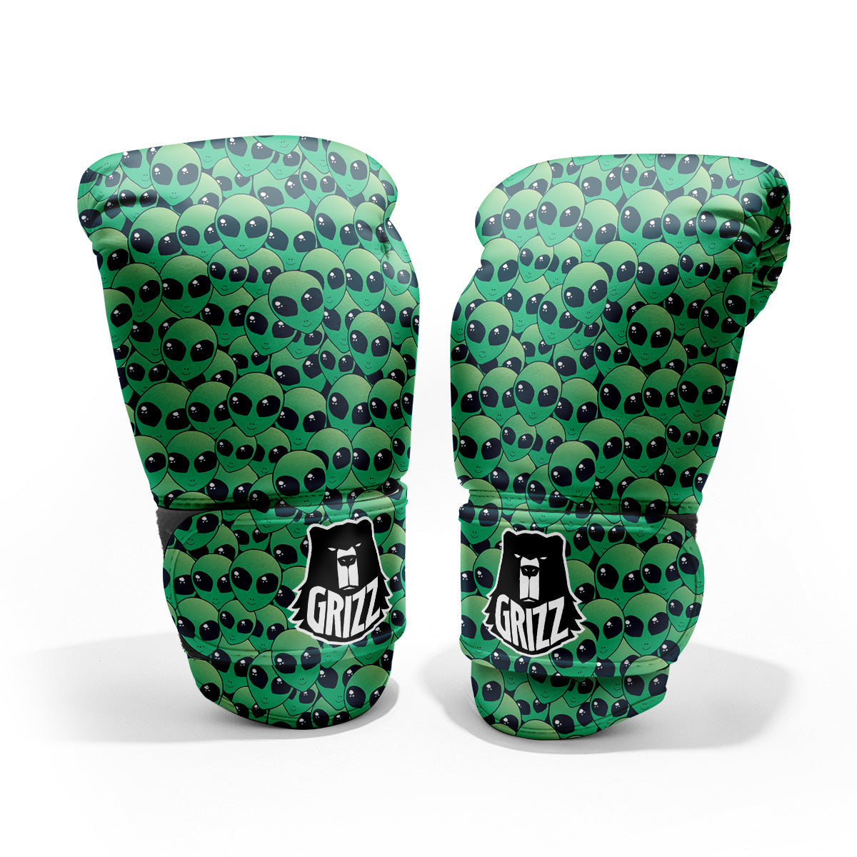 Alien UFO Green Cute Print Pro Boxing Glove