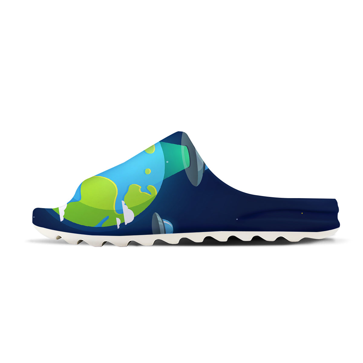 Alien Invasion And Earth Print Sandals-grizzshop