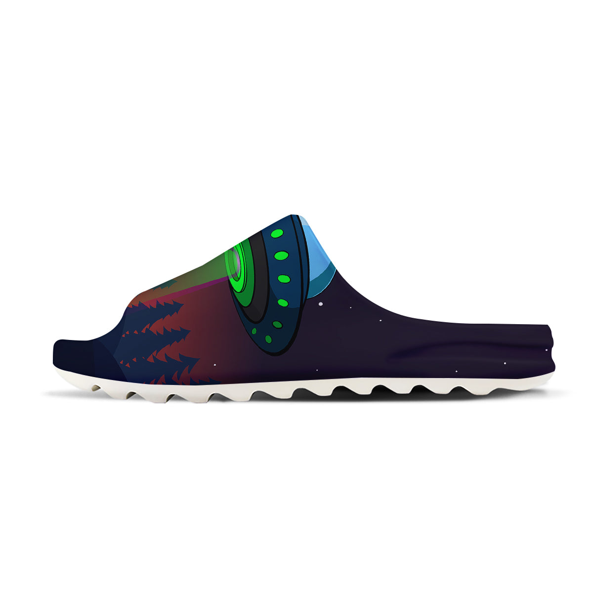 Alien Invasion On Earth Print Sandals-grizzshop