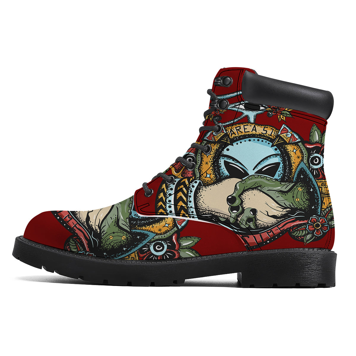 Aliens Area 51 Print Boots-grizzshop