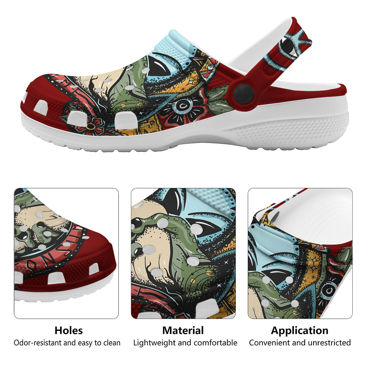 Aliens Area 51 Print Clog-grizzshop