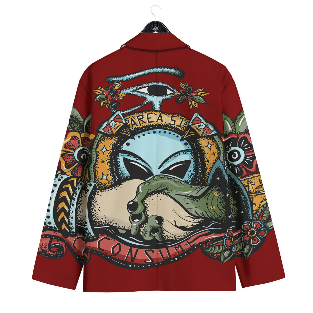 Aliens Area 51 Print Men's Sport Coat-grizzshop
