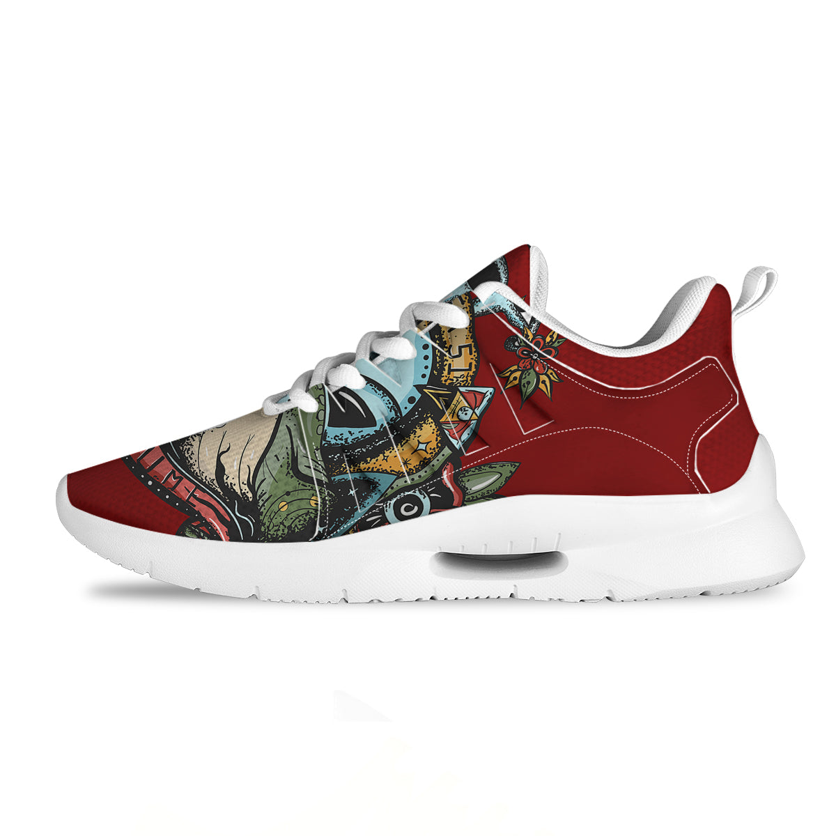 Aliens Area 51 Print Tennis Shoes-grizzshop