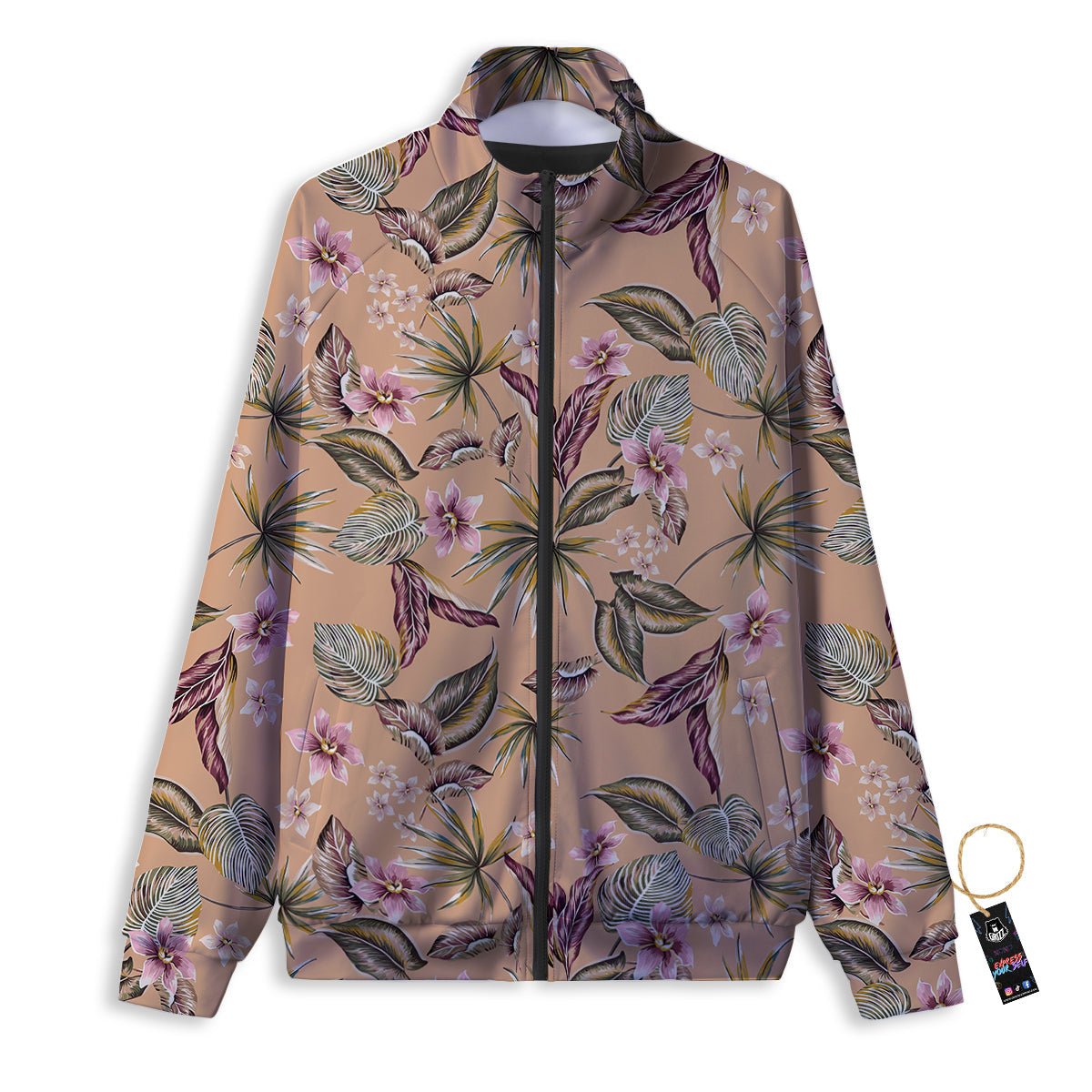 Aliens UFO Pixel Print Pattern Track Jacket-grizzshop