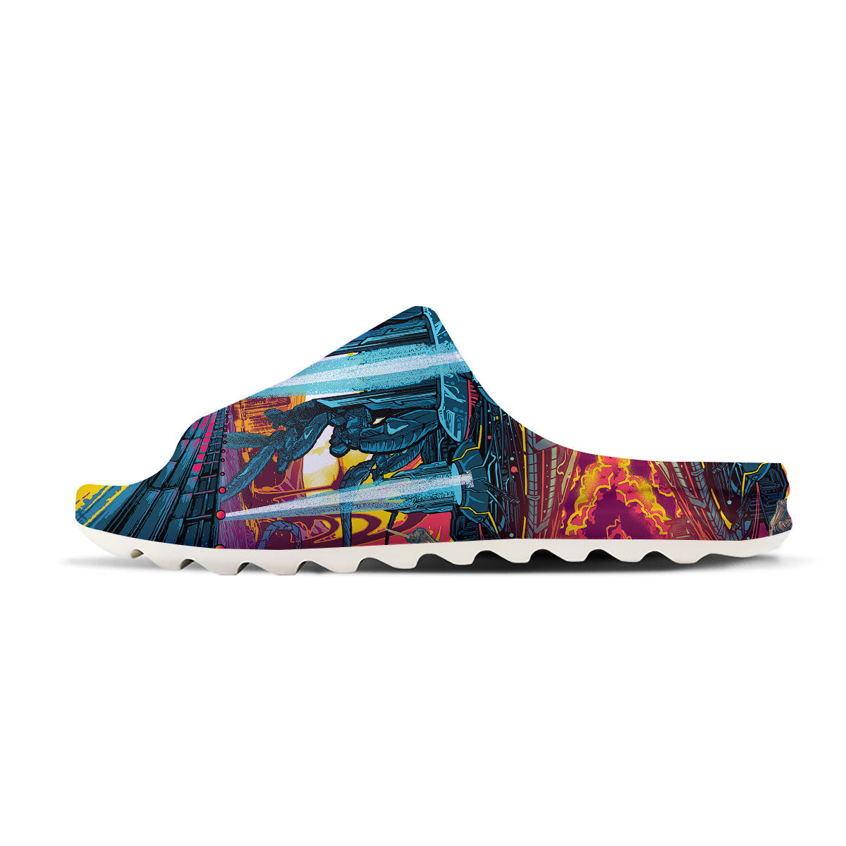 Aliens Invade earth Print Sandals-grizzshop