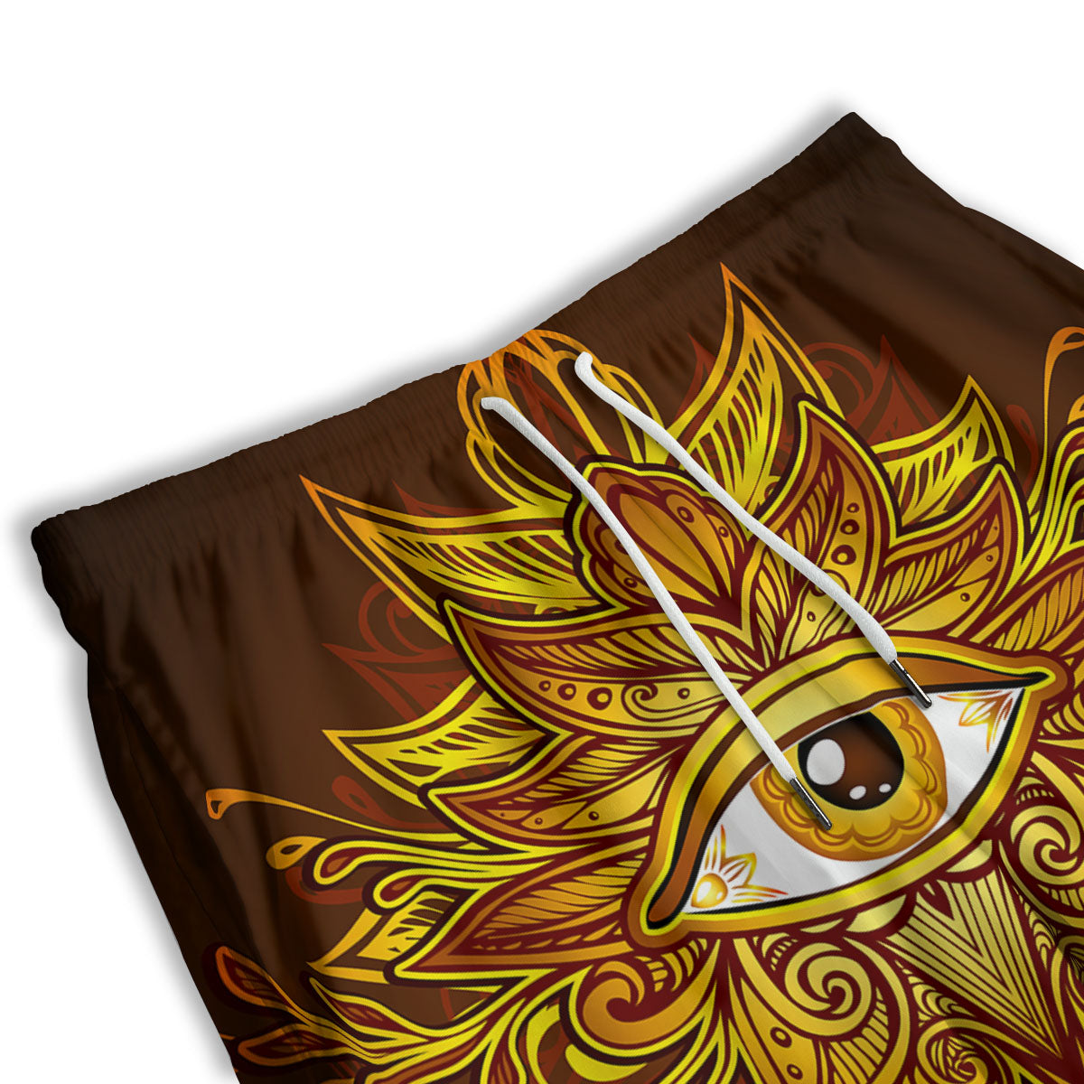 Amaryllis Orange Print Men's Athletic Shorts