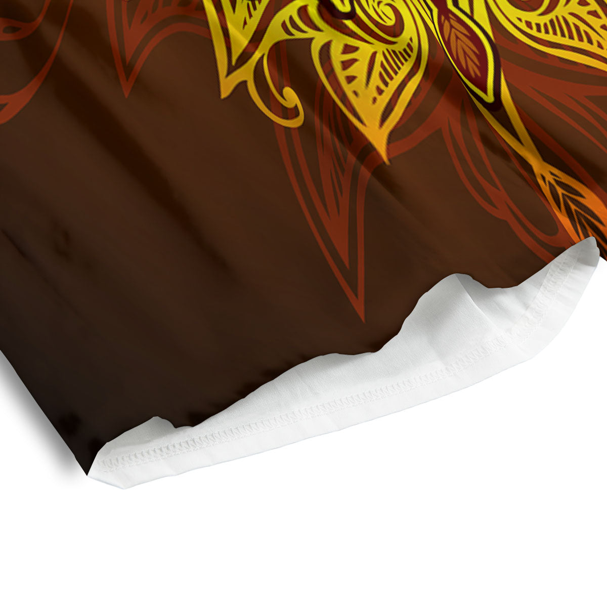 Amaryllis Orange Print Men's Athletic Shorts