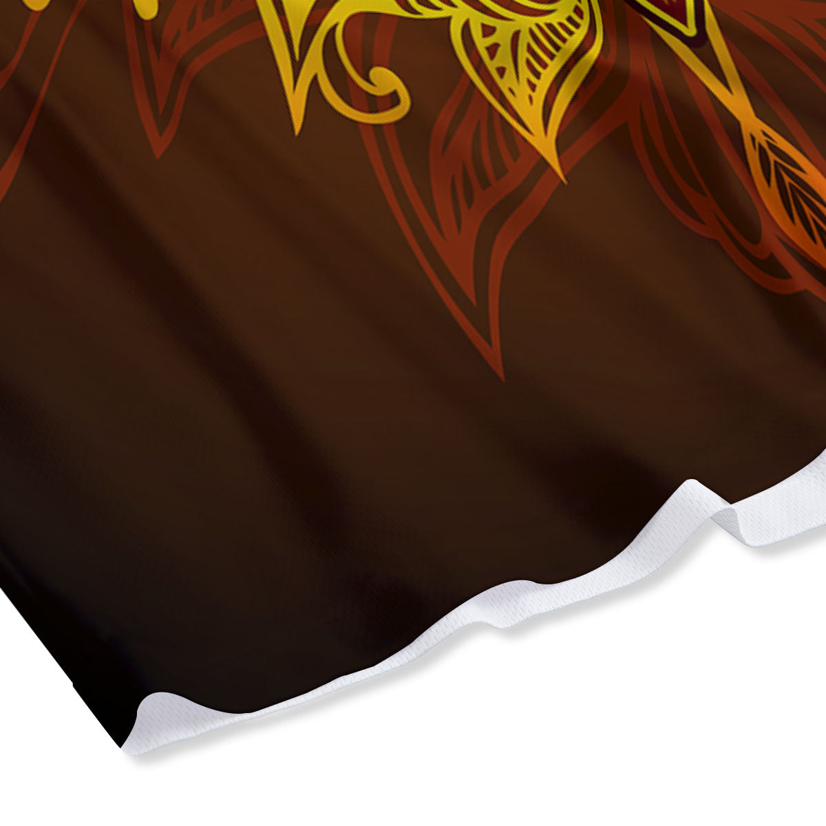 All Seeing Eye Gold Print Mesh Shorts