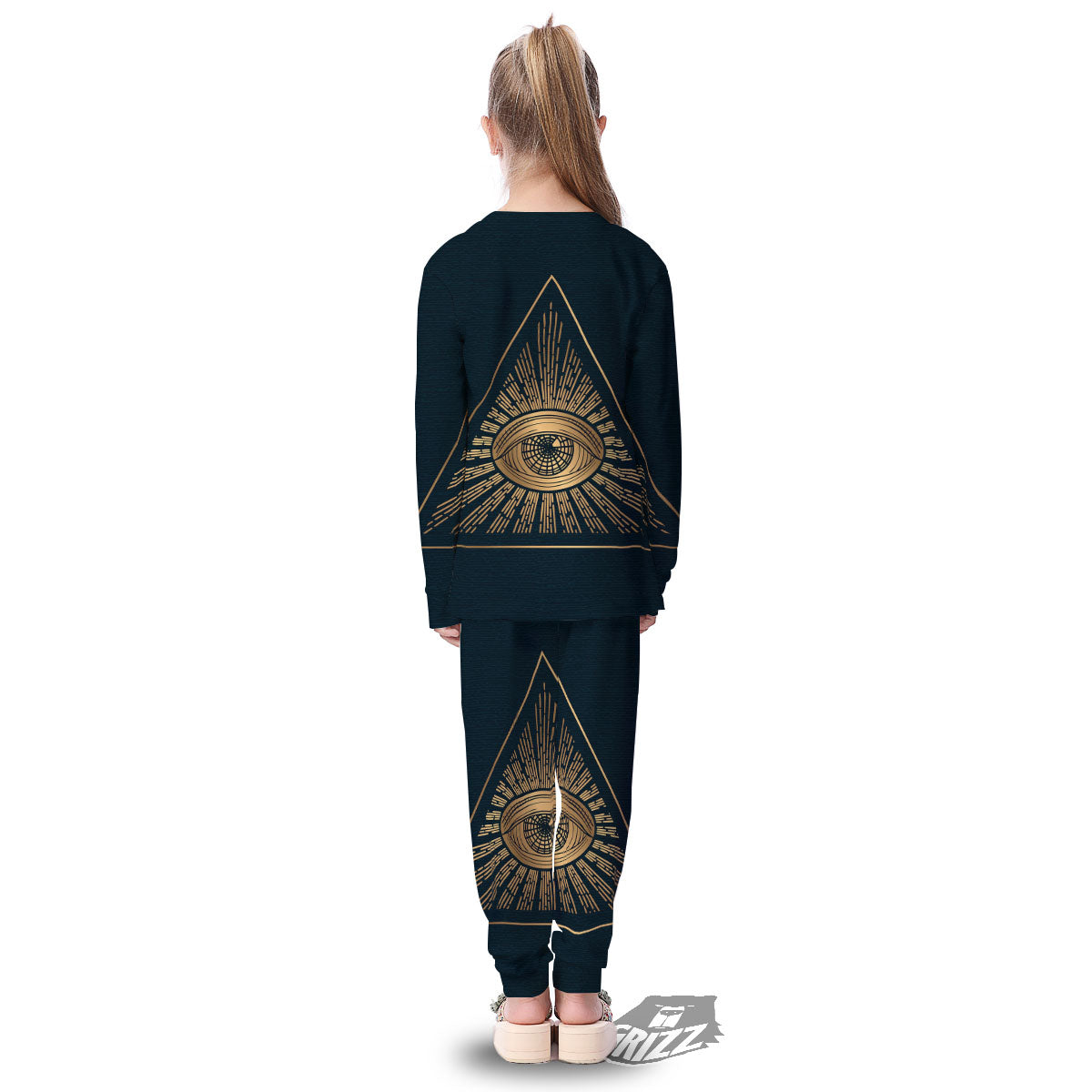 All Seeing Eye Masonic Print Kid's Pajamas-grizzshop