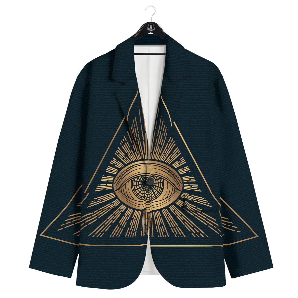 All Seeing Eye Masonic Print Men's Sport Coat-grizzshop