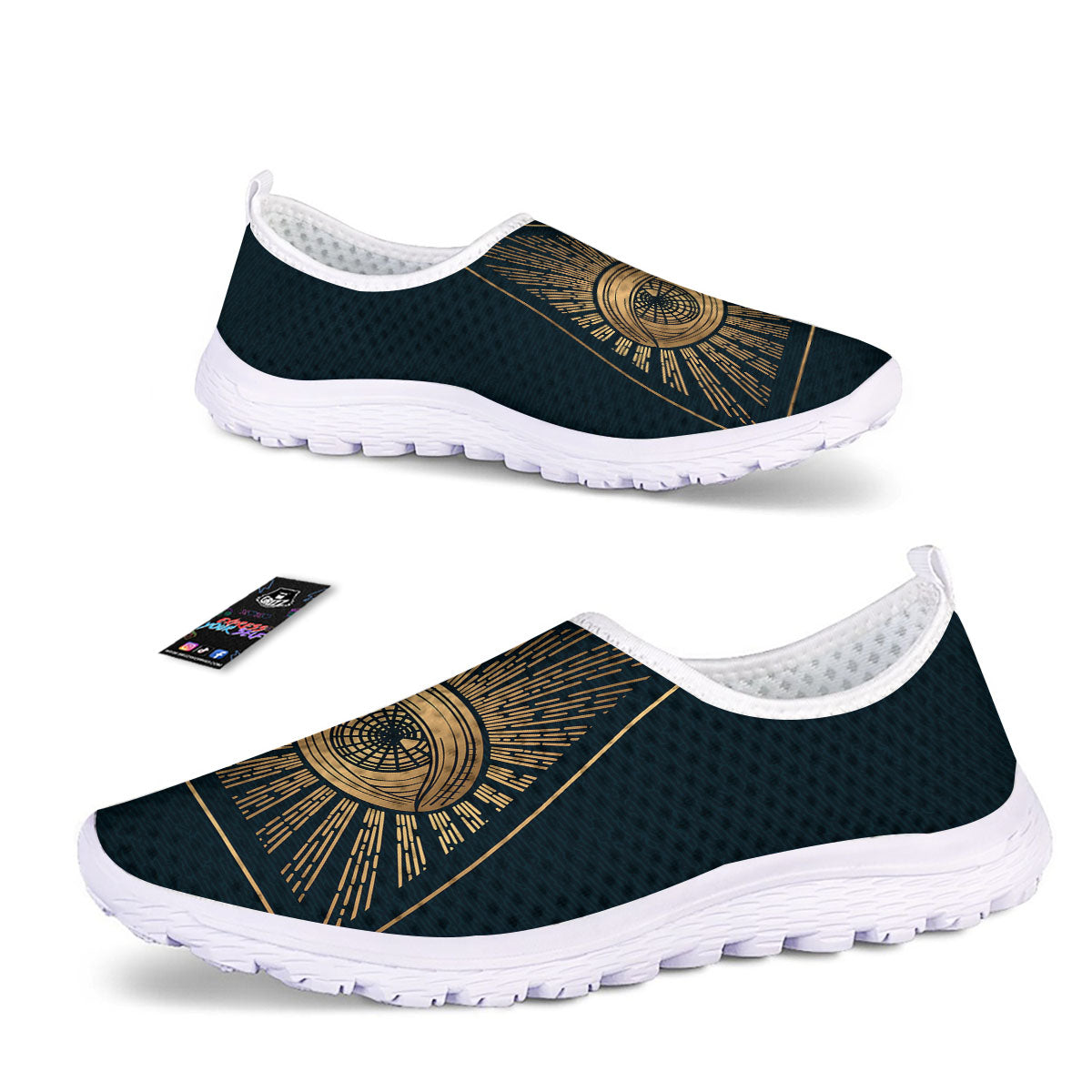 All Seeing Eye Masonic Print Nurse Shoes-grizzshop