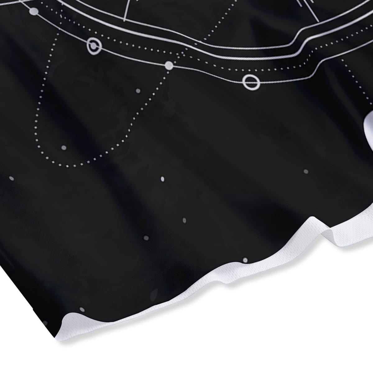 All Seeing Eye Sun Print Mesh Shorts