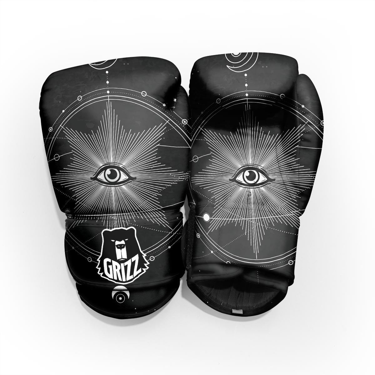 All Seeing Eye Sun Print Pro Boxing Glove