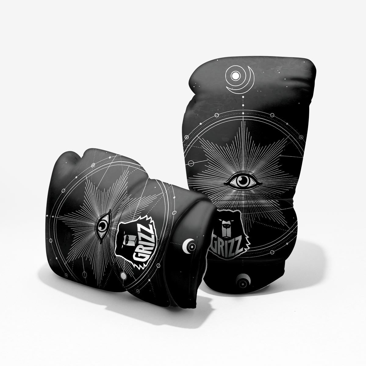 All Seeing Eye Sun Print Pro Boxing Glove