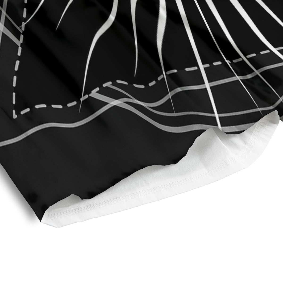 All Seeing Eye White And Black Print Men's Athletic Shorts