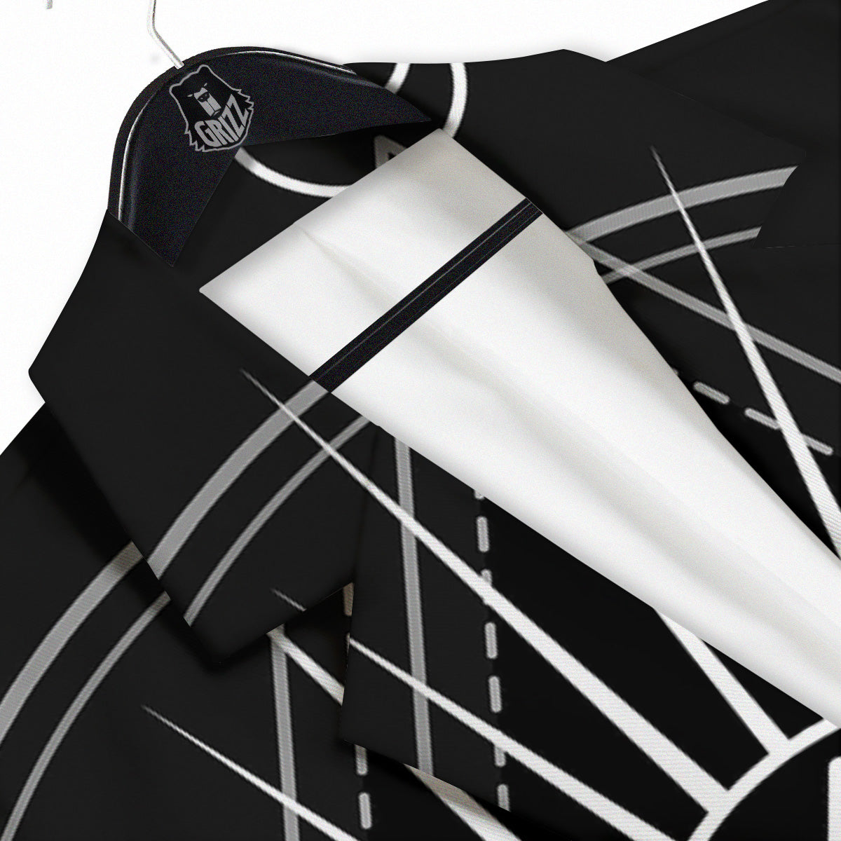 All Seeing Eye White And Black Print Men's Sport Coat-grizzshop